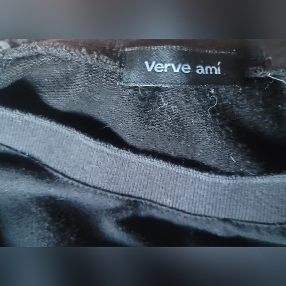 Verve Ami Black Sweater with Lace Detailed Shoulders M - Picture 7 of 7